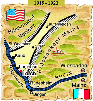 Landkarte Kaub Lorch